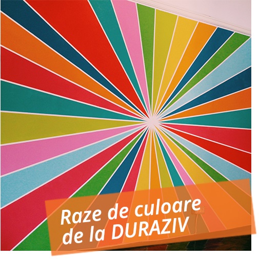 perete colorat duraziv